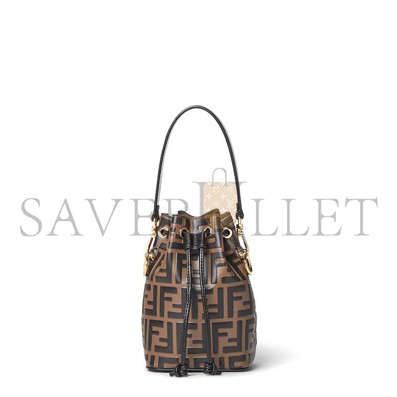 F**di mon trÉsor bucket bag in brown (18*12*10cm)